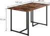 Esstisch Vicco Merido Eiche rustikal/Schwarz 140 x 80 cm, Produktbild-Vorschau 2