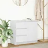 vidaXL Credenza con cassetto Bianco 71x35x65 cm Materiale a Anteprima dell’immagine prodotto 1