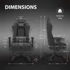 Fauteuil gaming SENSE7 Spellcaster en tissu noir et gris - Voir les images du produit 3
