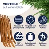 CASARIA® 4er Set Gartenstuhl Balkonstuhl Holz Sydney Produktbild-Vorschau 8