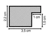 Bilderrahmen Oslo - 25x90 cm, Weiß Nachbildung, 1 mm Produktbild-Vorschau 6