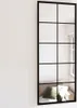vidaXL Specchio da parete nero 100x40 cm in metallo Anteprima dell’immagine prodotto 10