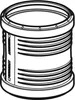 Geberit GE Silent-PP, Überschiebemuffe, d110mm, 1 Stk. Produktbild-Vorschau 3