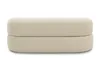 A cream-colored sofa viewed from the front. Produktbild-Vorschau