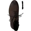 A top-down view of a brown leather lace-up boot. Produktbild-Vorschau