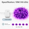 10M 100LEDs 8 režimů pohádkové světla napájení LED vánoční Náhled obrázku produktu 6