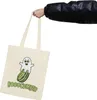 Booocumber Gurkenmotiv Jutebeutel Geschenkidee Halloween Produktbild-Vorschau 3