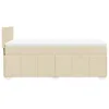 Hochwertig Boxspringbett mit Matratze Creme 100x200 cm Produktbild-Vorschau 5