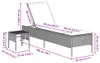 vidaXL Sonnenliege mit Tisch und Auflage Braun Poly Rattan Produktbild-Vorschau 7