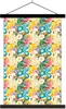 MuchoWow® Textilposter Blumen - Frühling - Collage 60x90 cm Produktbild-Vorschau 1
