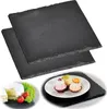LS-LebenStil Schieferplatte 2´er Set 20x20cm Servierplatte Produktbild-Vorschau 1