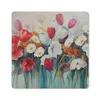 MuchoWow® Mauspad Mousepad Malerei - Ölgemälde - Blumen Produktbild-Vorschau 1