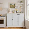 BEALIFE Kuchyňský bufet 105x40x85 cm | 3 dvířka a 1 zásuvka Náhled obrázku produktu 8