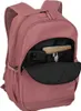 A close-up view of a rosé colored backpack with its main compartment partially open, revealing some items inside. Anteprima dell’immagine prodotto