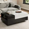 Merax Table basse 100x50x38cm avec 2 tiroirs, table Voir les images du produit 3