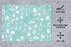 MuchoWow® Mauspad Mousepad Monster - Muster - Pastell 40x30 Produktbild-Vorschau 3