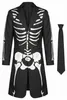 Skelett Totenkopf Mantel - Horror Halloween Kostüm Größe: Produktbild-Vorschau 2