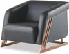 Sitzmöbel Sofa Set Schwarz 3-Sitzer Sessel Couchtisch Produktbild-Vorschau 3