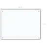 vidaXL Dos de cuisine Transparent 80x60 cm Verre trempé Voir les images du produit 12