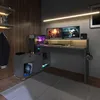 Bureau gaming Vortex - 229x60x95cm - avec éclairage LED - Voir les images du produit 4