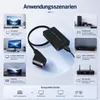SCART auf HDMI Adapter Konverter 1m Kabel 1080p für HD-TV Produktbild-Vorschau 6