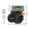 VEVOR set di 4 rotelle girevoli φ63,5 mm rotelle per mobili Anteprima dell’immagine prodotto 8