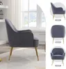 Křesla AIORBER, se zlatými nohami, sametová tkanina, Náhled obrázku produktu 7