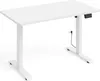 A white adjustable standing desk on a white background. Podgląd zdjęcia produktu