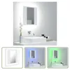 The Living Store LED-Bad-Spiegelschrank Weiß 40x12x45 cm Produktbild-Vorschau 1