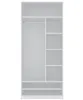 Marmex TRES A Weiß 190x206x51 offener Kleiderschrank ohne Produktbild-Vorschau 5