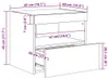 vidaXL Nachttische mit LED-Leuchten 2 Stk. Weiß 50x40x45 cm Produktbild-Vorschau 8