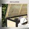 Garten-Aufbewahrungsbox,121Liter,2Räder,wetterfest,Metallsch Produktbild-Vorschau 6