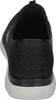 A rear view of a black Skechers slip-on shoe with a white sole. Náhled obrázku produktu