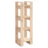 vidaXL Bücherregal/Raumteiler 41x35x125 cm Massivholz Produktbild-Vorschau 1