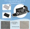A marketing image showcasing a pet carrier with various features highlighted. Náhled obrázku produktu