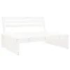 Garten-Mittelsofa Weiß 120x80 cm Massivholz Kiefer Produktbild-Vorschau 1