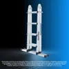 WORHAN Leiter 410 cm Aluminium Teleskopleiter Klappleiter Produktbild-Vorschau 8