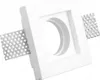 Weißer quadratischer Gips-Einbaustrahlerhalter 100x100x30 Produktbild-Vorschau 1