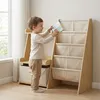 Relaxdays Bücherregal Kinder, 7 Stofftaschen, 2 Ablagen & Produktbild-Vorschau 2