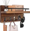 Schlüsselhalter für die Wand mit 5 Schlüsselhaken, Holz Produktbild-Vorschau 1