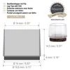 Adsamm® | Adsamm® / 4 x Stuhlbeinkappen mit Filz / Ø 14 mm Produktbild-Vorschau 3