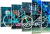 Bild auf Leinwand - Leinwandbild - Fahrräder Graffiti Produktbild-Vorschau 1