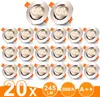 Hengda 20x 3W LED Spot encastré 245lm blanc chaud Spot de Voir les images du produit 9