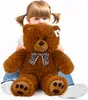 MONZANA® Ours En Peluche Très Douce Avec Noeud Papillon - Voir les images du produit 2