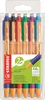A pack of six STABILO pointball pens in various colors, displayed in clear plastic packaging. Produktbild-Vorschau