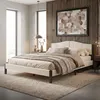 ML-Design Polsterbett 160x200 cm Beige Doppelbett mit Produktbild-Vorschau 1