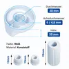Knebel Set 38mmØ weiß Drehschalter 16-teilig mit Adaptern Produktbild-Vorschau 3