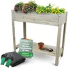 holz4home® Hochbeet inkl. Vlies-, Einlegevlies Naturholz Produktbild-Vorschau 1