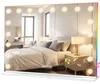 HOMCOM Hollywood Spiegel, 80x60 cm, make-upspiegel met Productafbeelding-voorbeeld 1