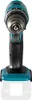 A close-up, front-facing view of a cordless drill. Produktbild-Vorschau